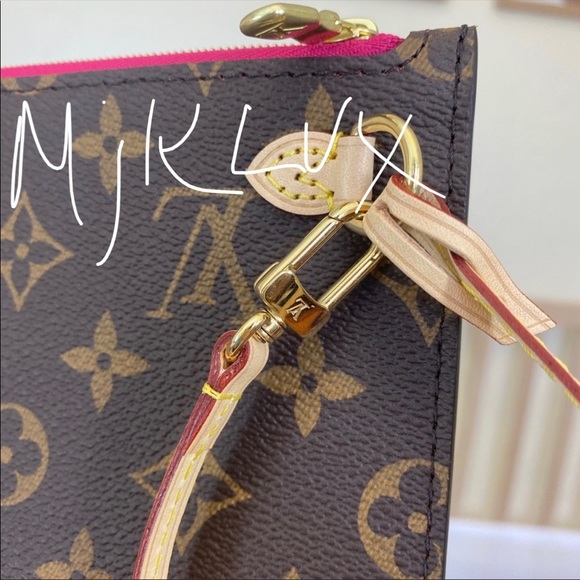 Brand New ✨RETIRED✨LOUIS VUITTON 💖Neverfull MM/GM Monogram/Pivoine Pochette💖 - Picture 3 of 11